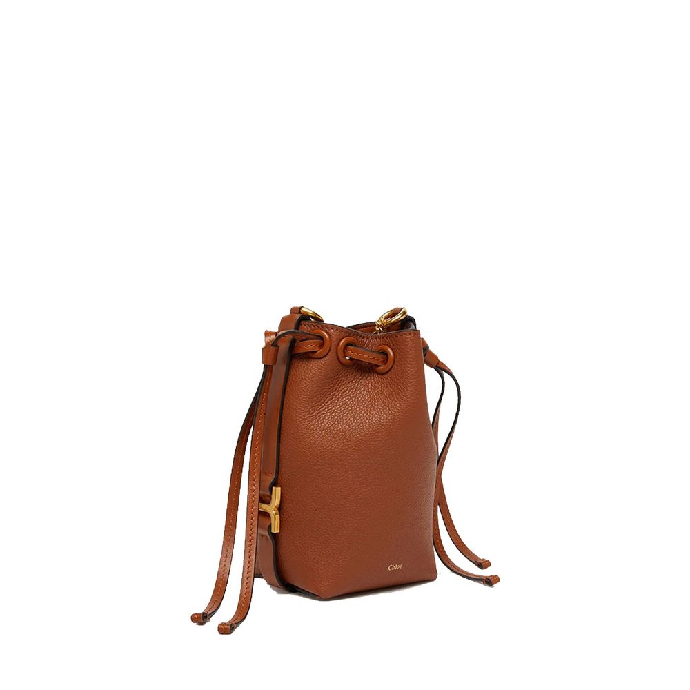 Chloé Braune Kalbsleder-Eimer-Tasche