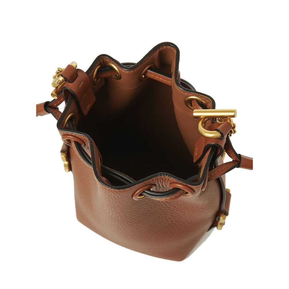 Chloé Braune Kalbsleder-Eimer-Tasche