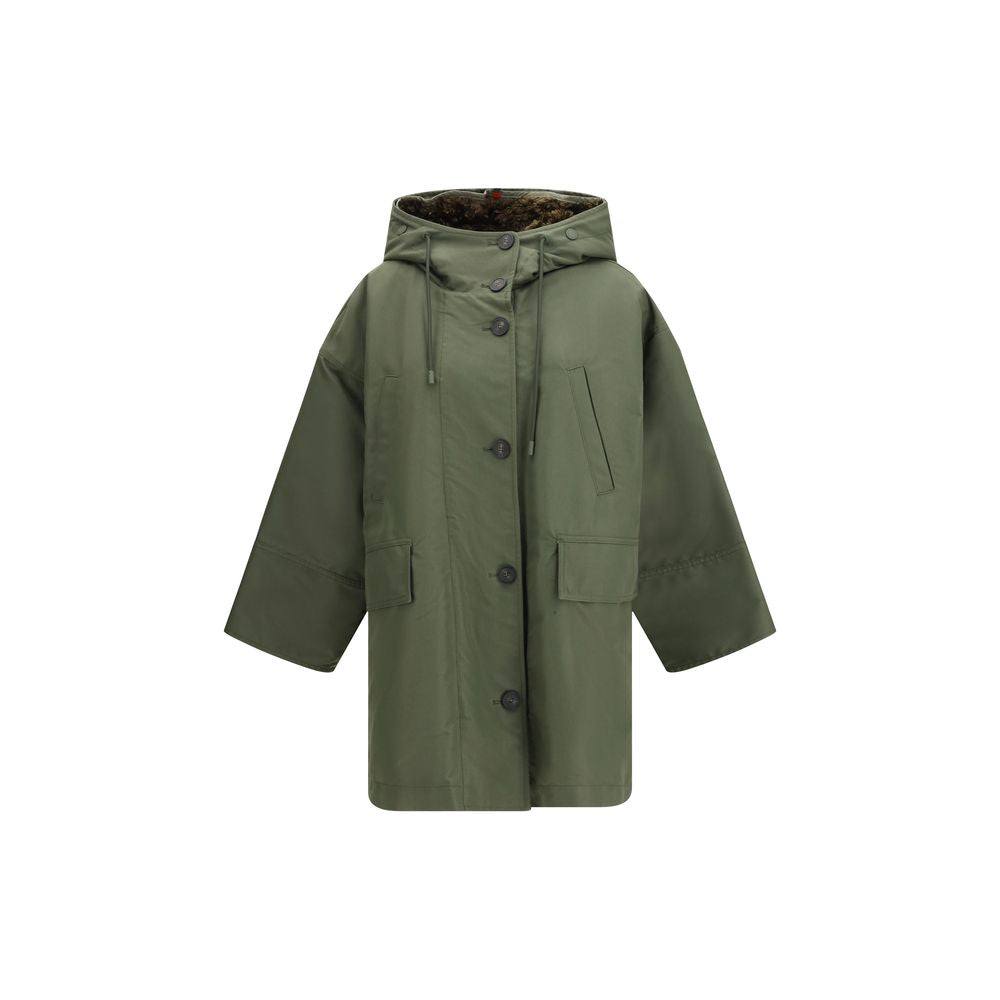 Max Mara Zweifarbiger Baumwoll-Trenchcoat