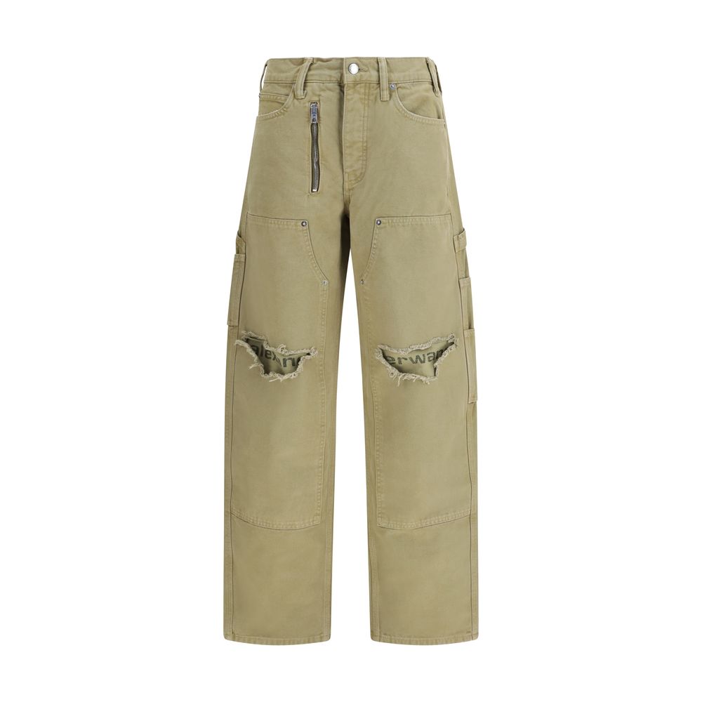 Alexander Wang Zweifarbige Baumwoll-Cargohose