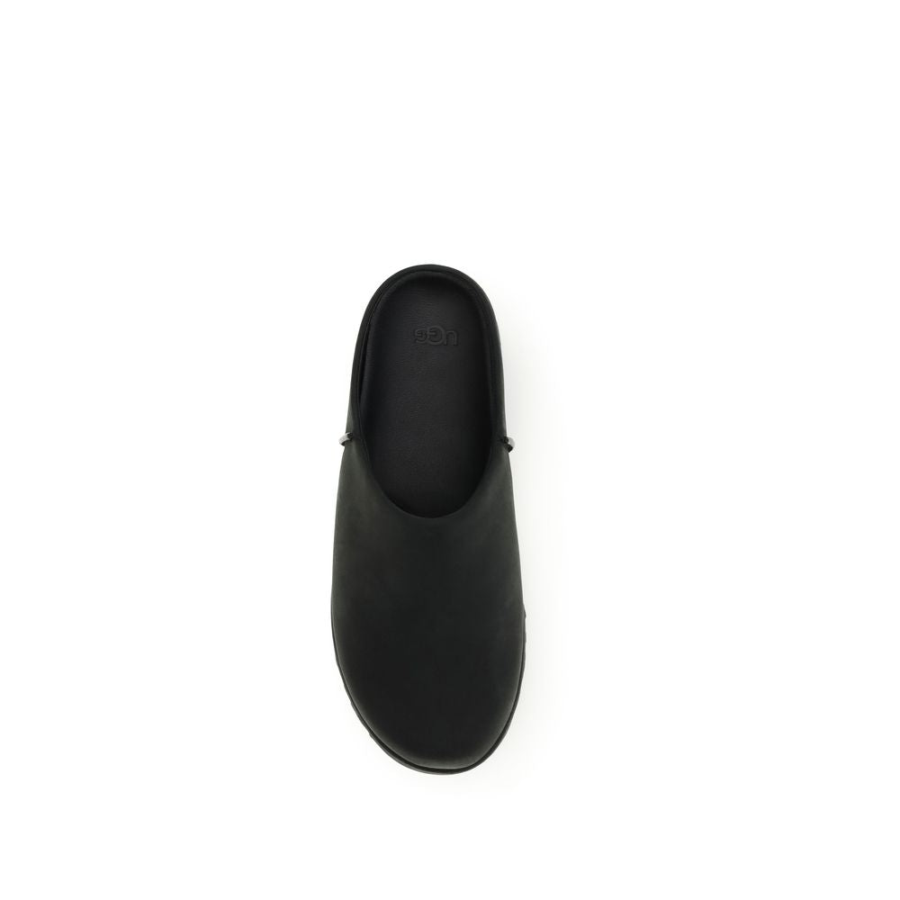 UGG Schwarze Bos Taurus Kalbsleder-Mules