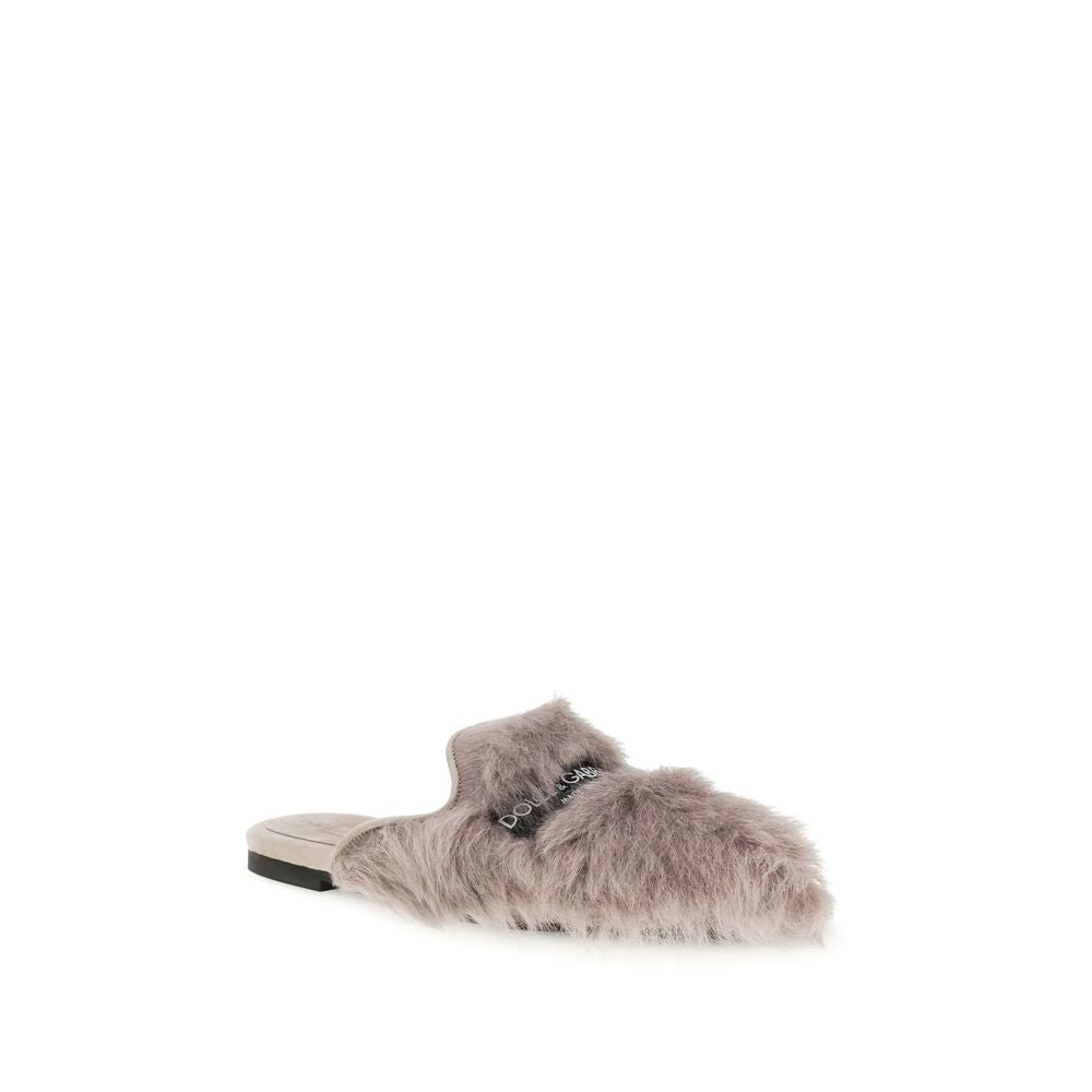 Dolce & Gabbana Graue Lamm Ovis Aries Aries Mules
