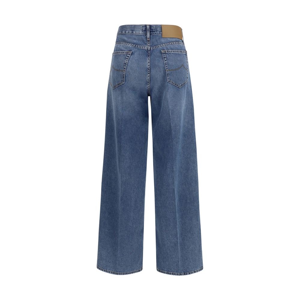 Jacob Cohen Blaue Baumwolljeans im Relaxed Fit