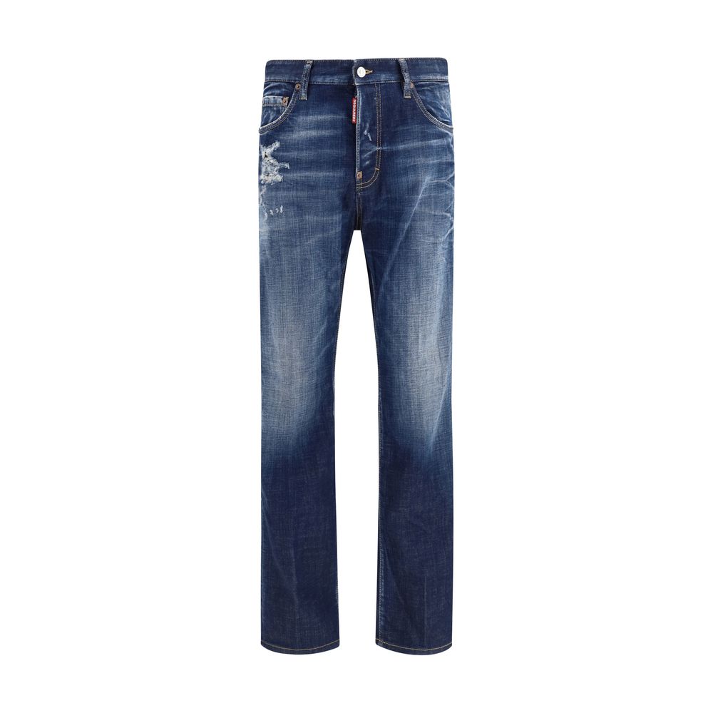 Dsquared² Blaue Baumwolljeans Denim