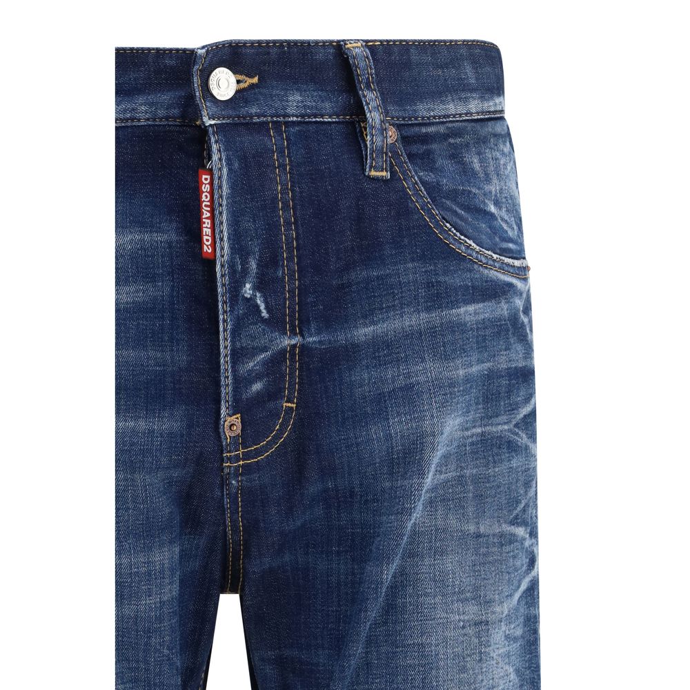 Dsquared² Blaue Baumwolljeans Denim