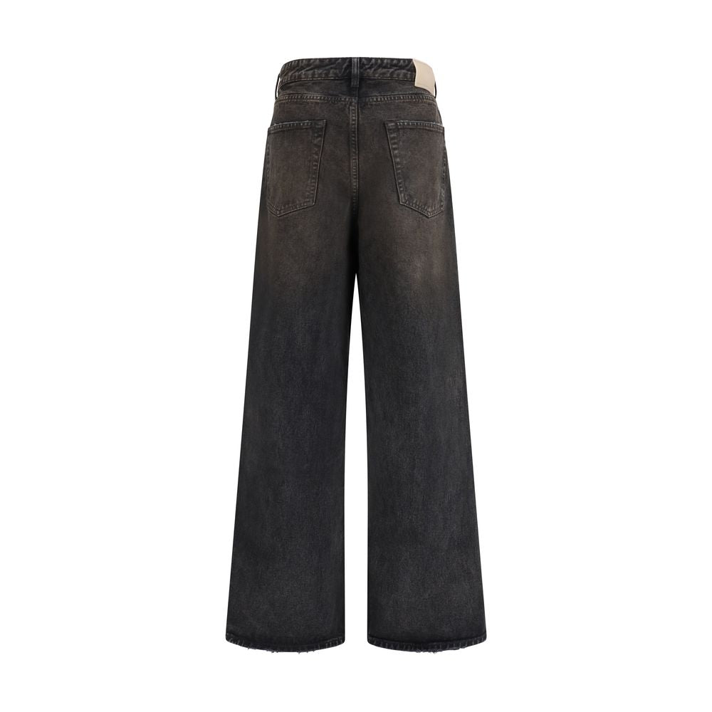 Our Legacy Schwarze Baumwolljeans im Relaxed Fit