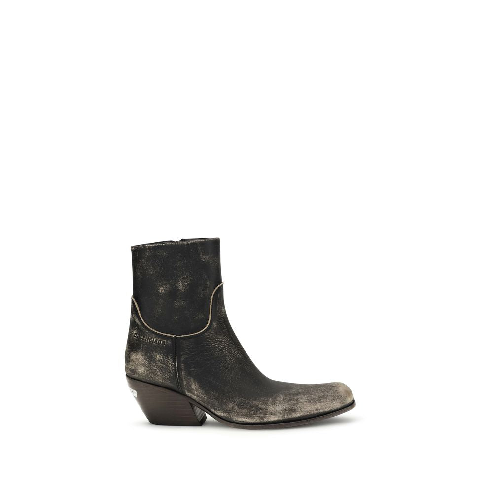 Balenciaga Schwarze Ankle Boots aus Kalbsleder Bos Taurus