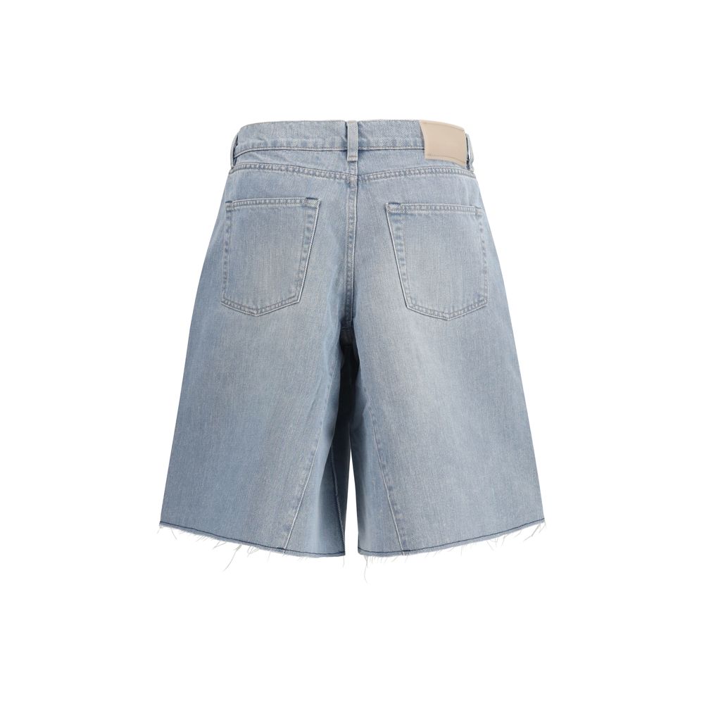Our Legacy Blaue Baumwoll-Bermudashorts