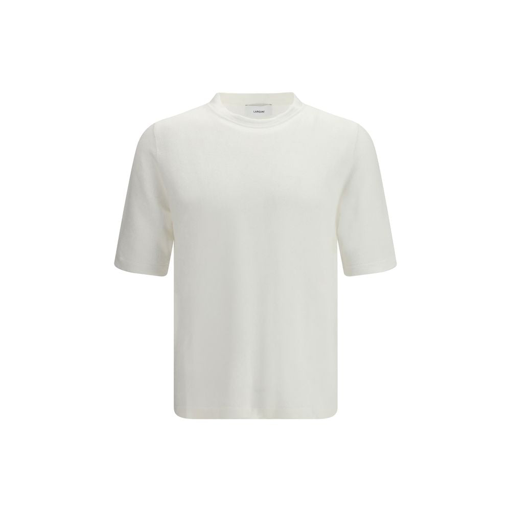Lardini Weißes Leinen-T-Shirt