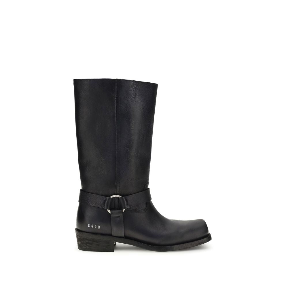 Golden Goose Schwarze Ankle Boots aus Kalbsleder Bos Taurus