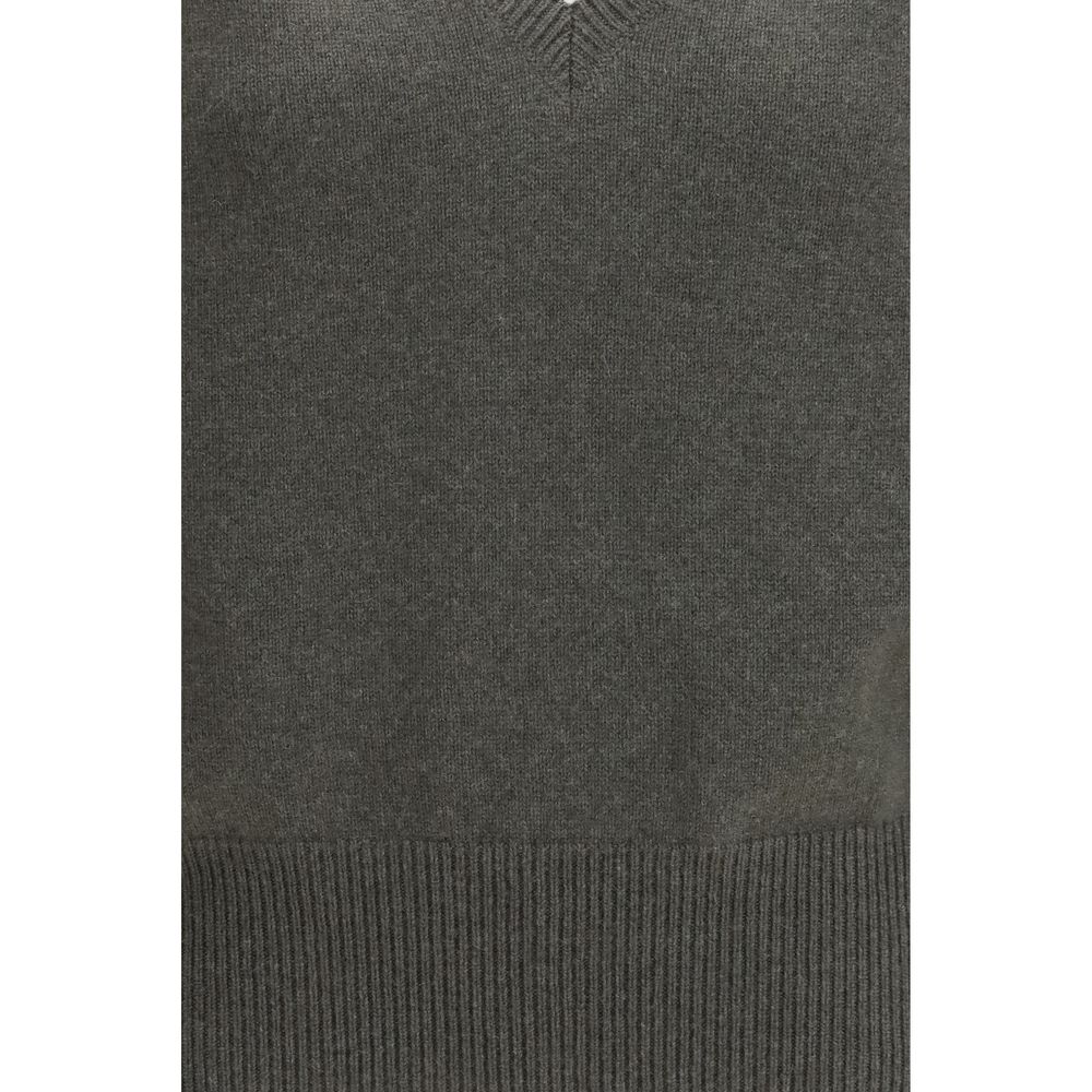 SA SU PHI Zweifarbiger Kaschmirpullover