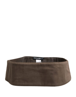 Dolce & Gabbana Brauner Viskose-Gürtel für Herren