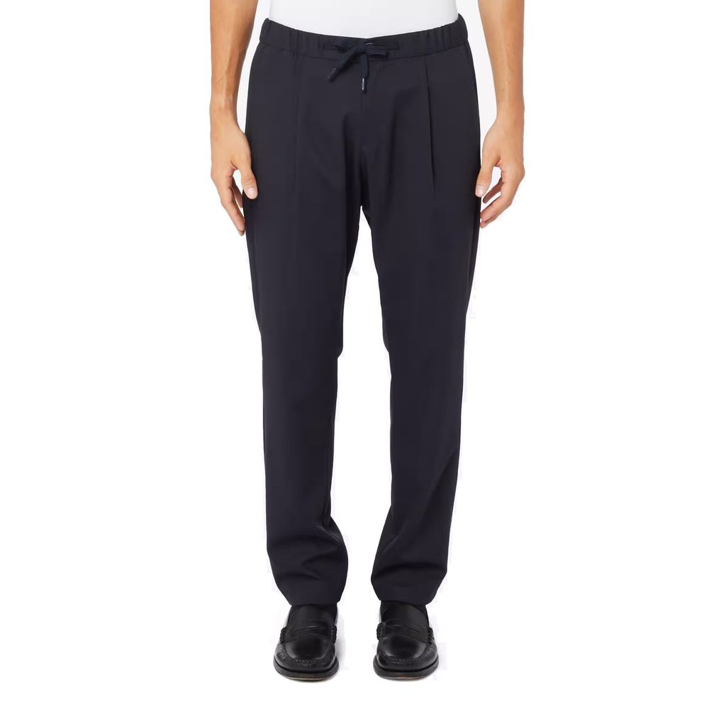 Herno Blaue Hose aus reiner Schurwolle