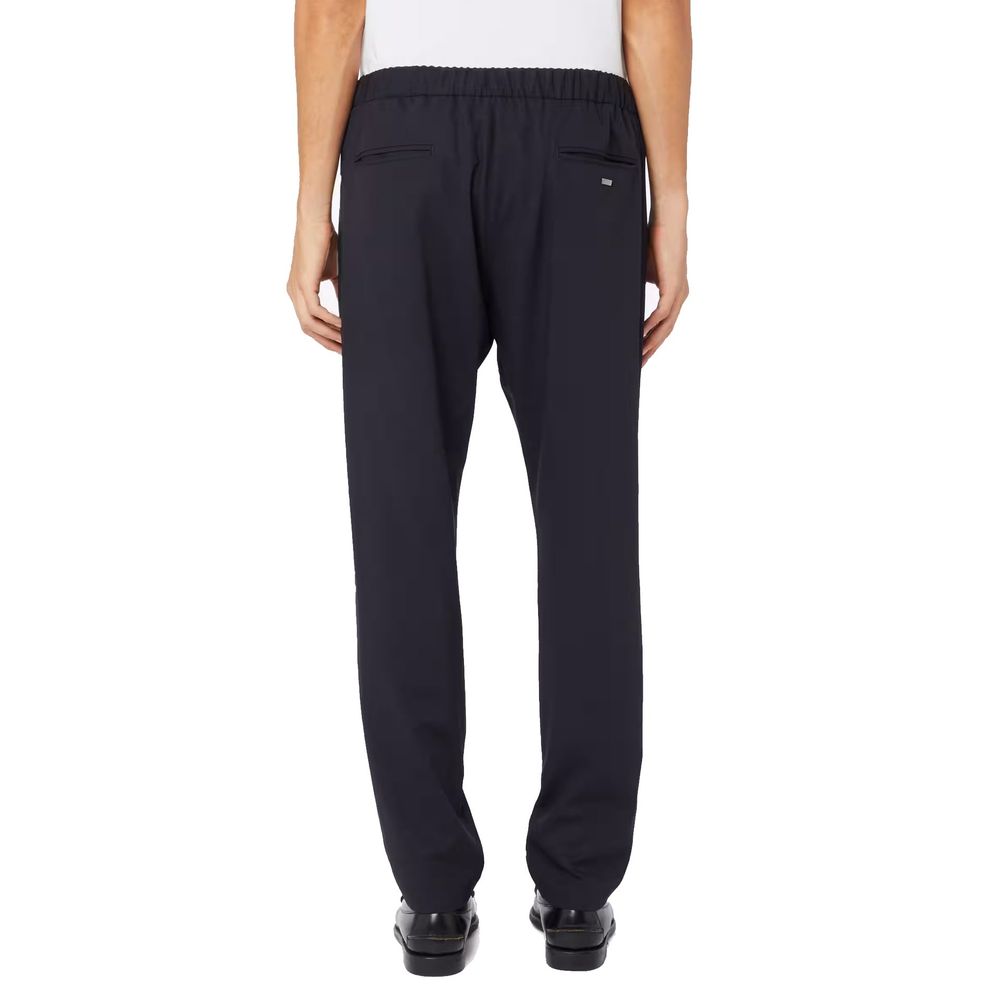 Herno Blaue Hose aus reiner Schurwolle