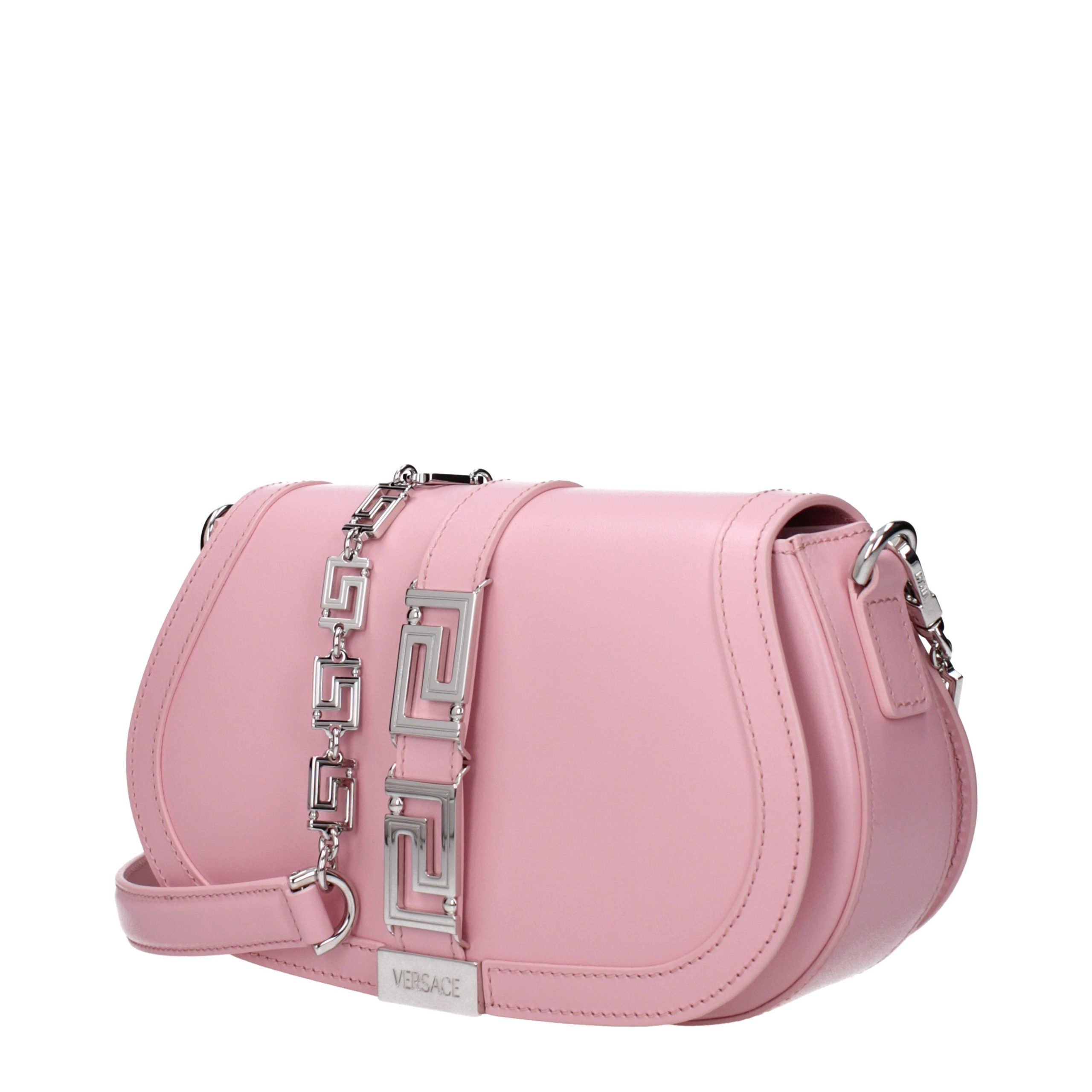 Versace Schultertasche aus pinkfarbenem Leder