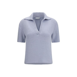 Gabriela Hearst Blaues Kaschmir-Poloshirt