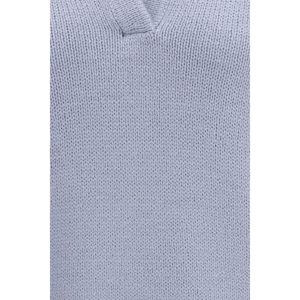 Gabriela Hearst Blaues Kaschmir-Poloshirt