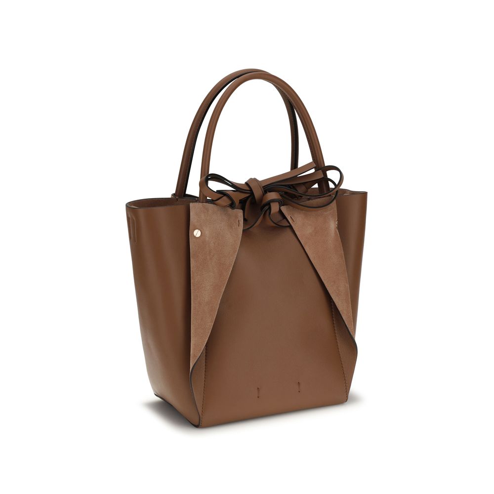 Gabriela Hearst Schultertasche aus braunem Lammleder Ovis Aries Aries