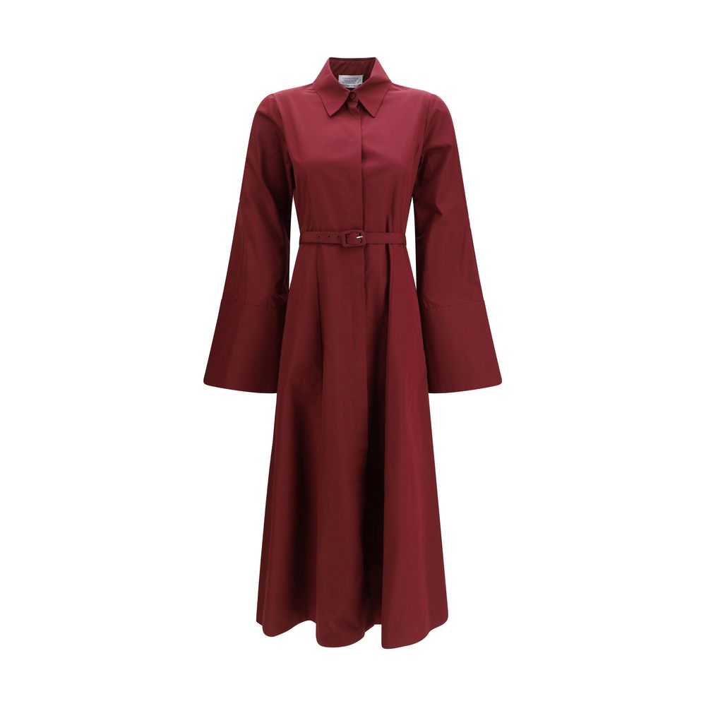Gabriela Hearst Bordeaux Baumwoll-Freizeitkleid