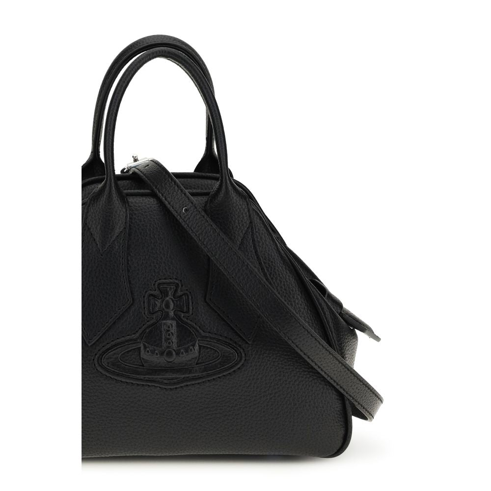 Vivienne Westwood Schwarze Kalbsleder Bos Taurus Handtasche