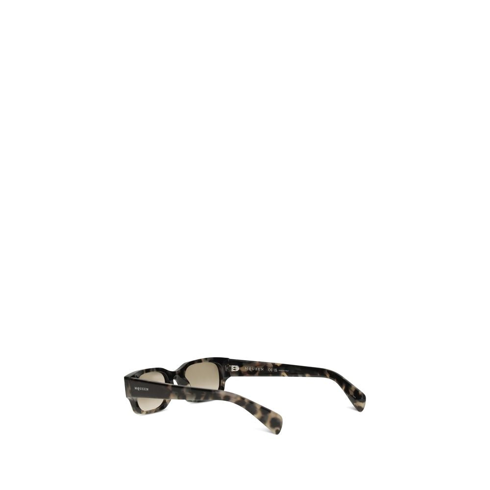 Alexander McQueen Braune Sonnenbrille aus Acetat