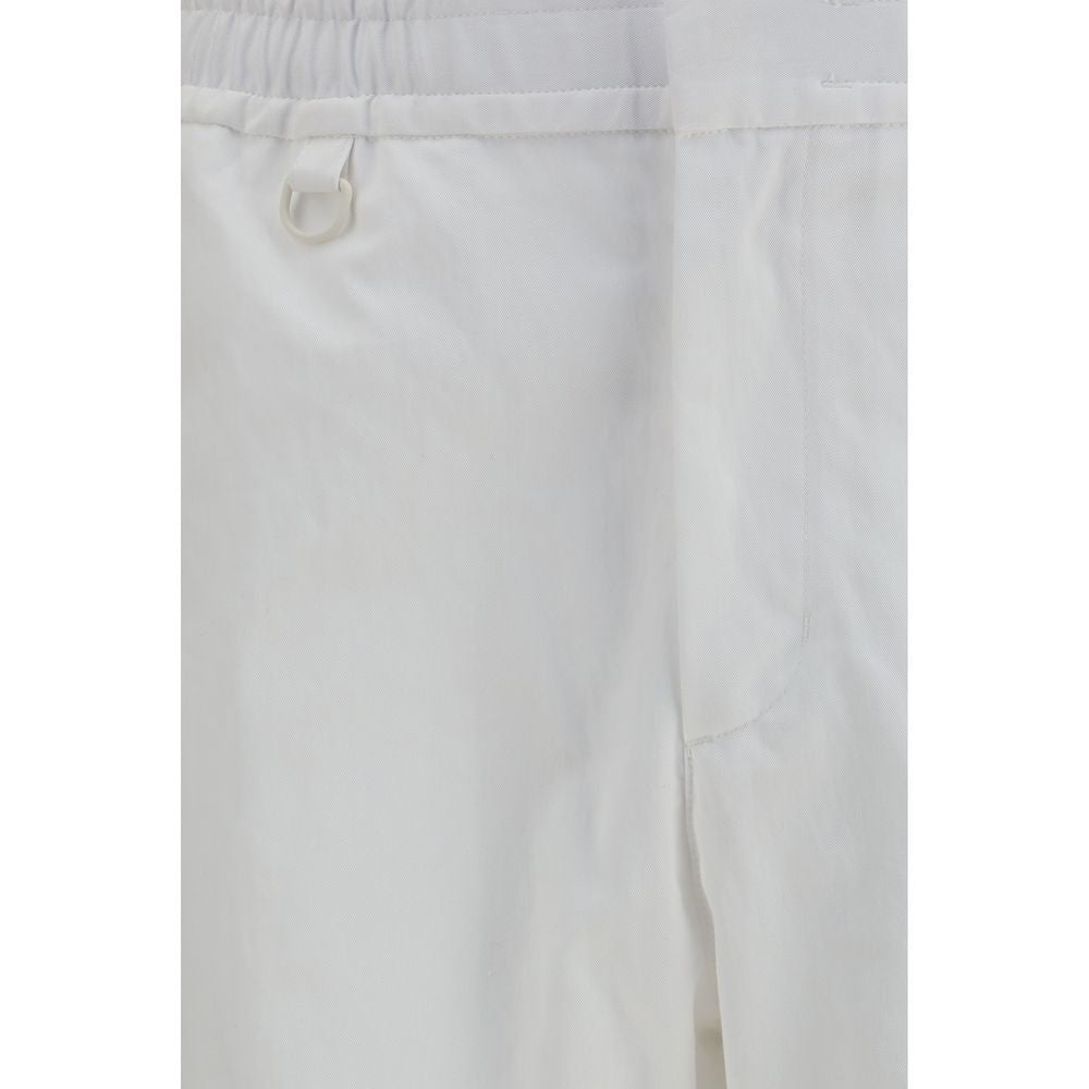 LAMINAR Weiße Baumwollhose im Casual-Look