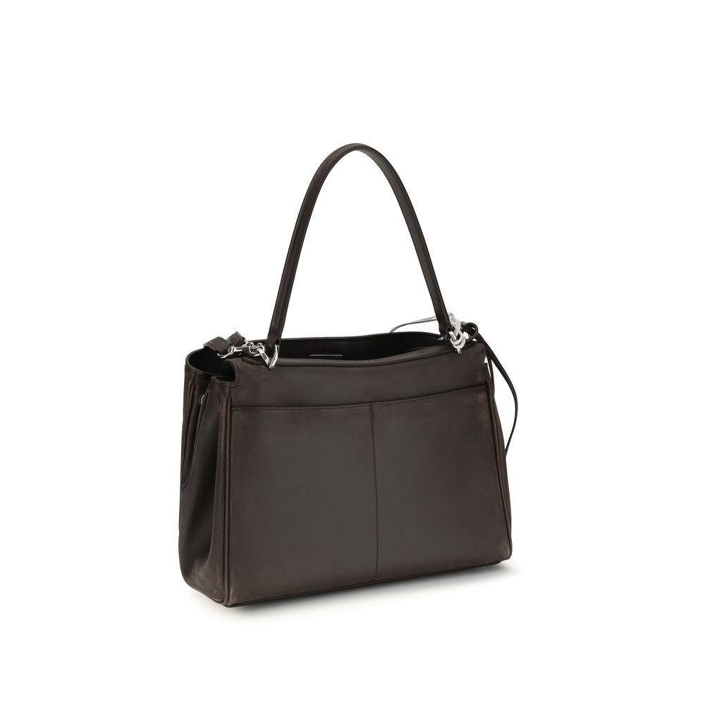 Balenciaga Braune Kalbsleder Bos Taurus Schultertasche