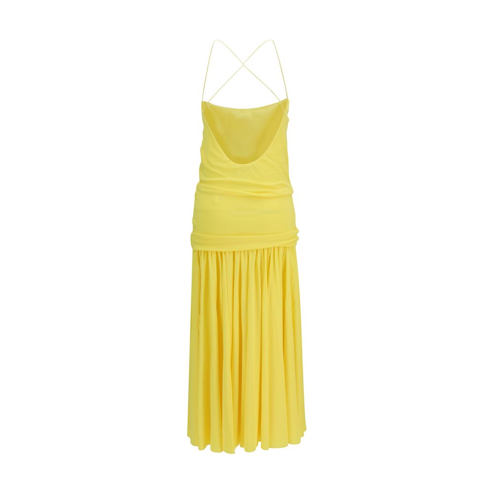 Jacquemus Zweifarbige Viskose-Freizeitkleid