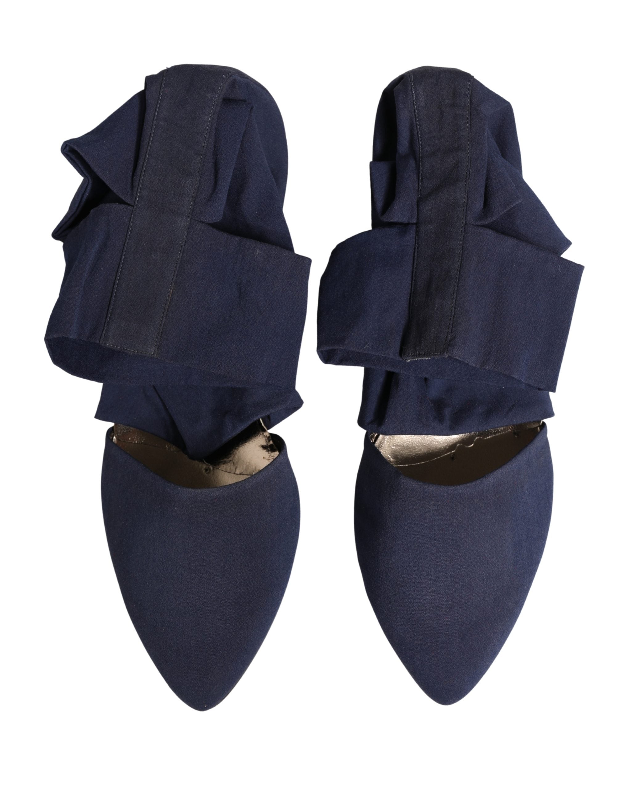 Dolce & Gabbana Blaue Knöchelhohe Stiefel aus Baumwolle
