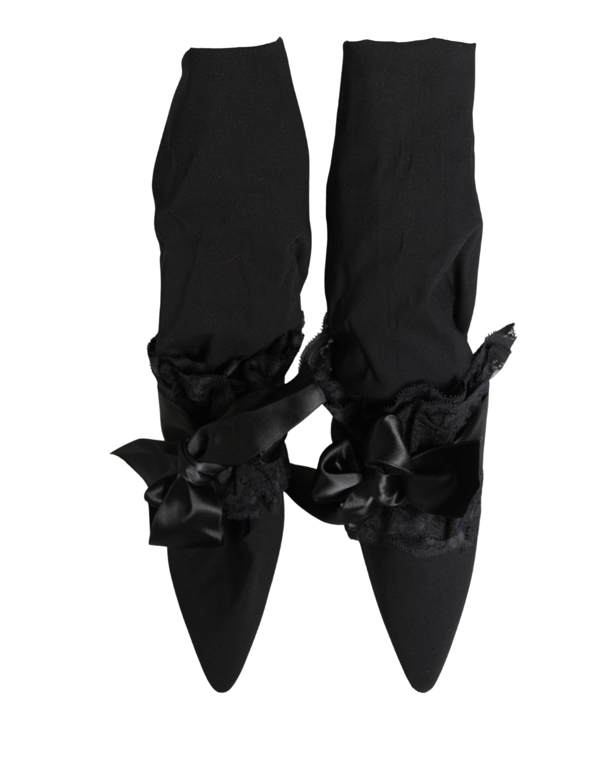 Dolce & Gabbana Schwarze Wildleder Stiefel Mittellang