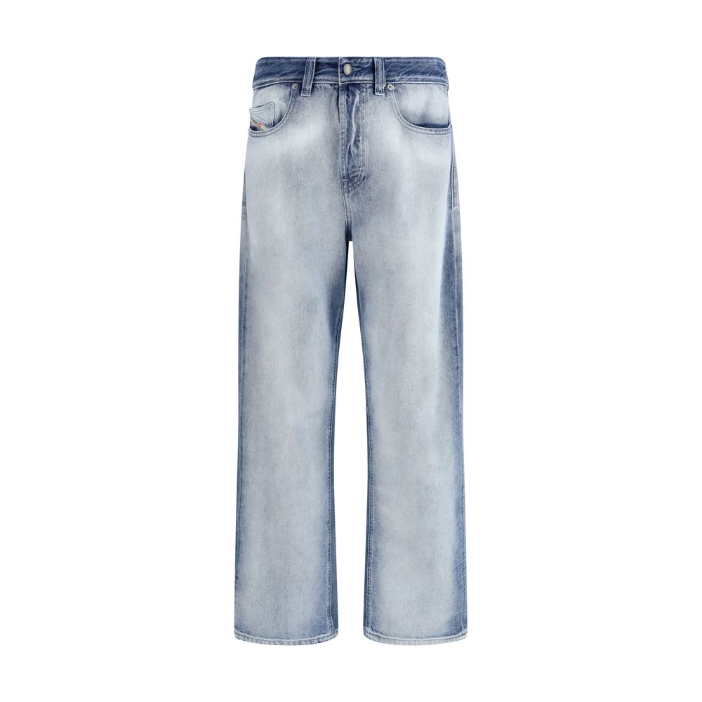 Diesel Blaue Bootcut-Jeans aus Baumwolle