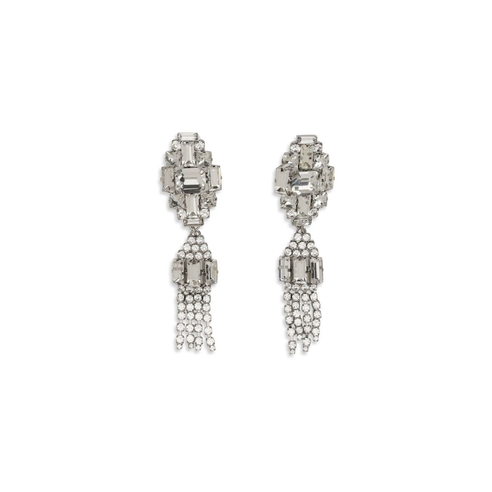 Alessandra Rich Silberne Ohrringe aus Metall