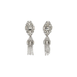 Alessandra Rich Silberne Ohrringe aus Metall