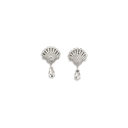 Alessandra Rich Silberne Ohrringe aus Metall