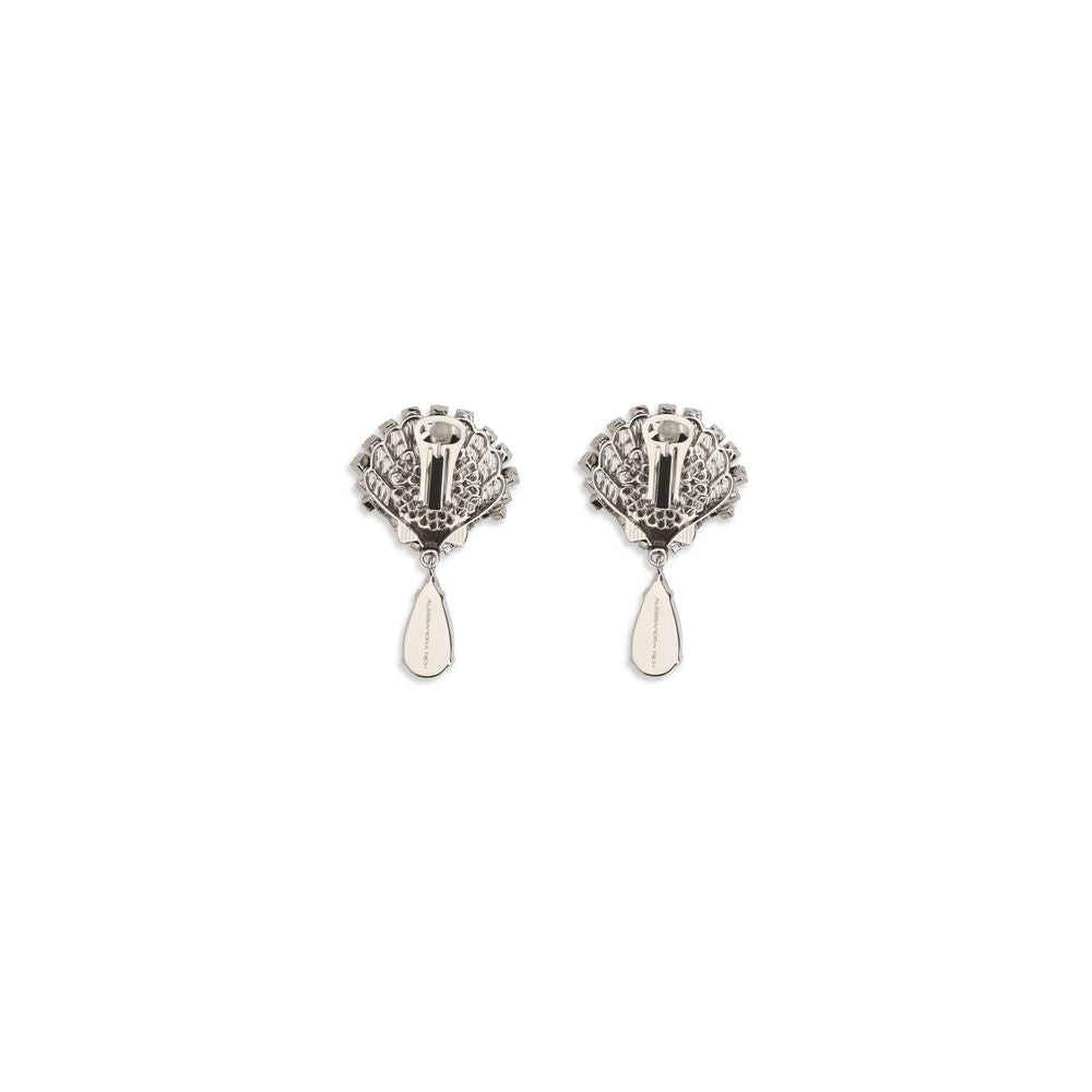 Alessandra Rich Silberne Ohrringe aus Metall