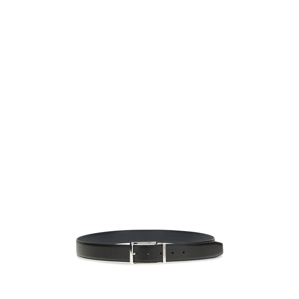 Ferragamo Blauer Kalbsleder Bos Taurus Regular Gürtel
