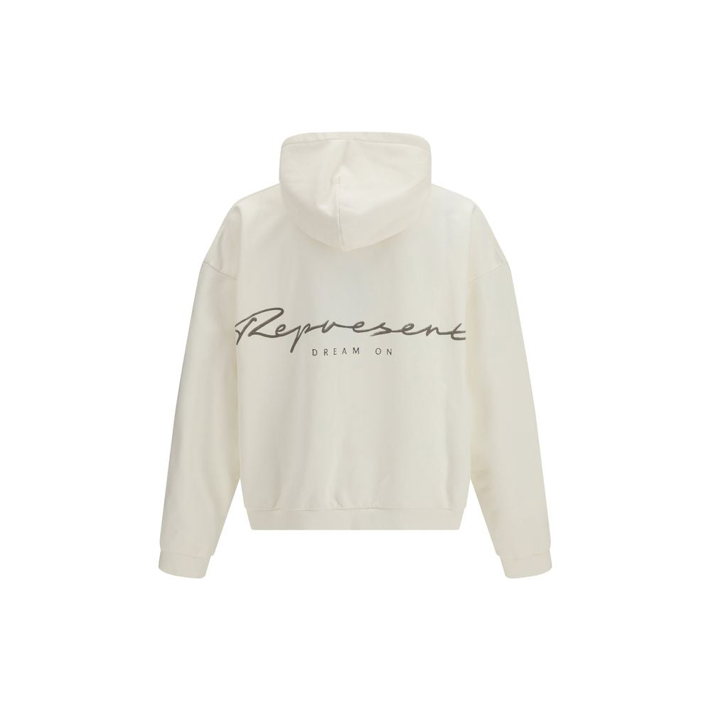 Represent Weißes Baumwoll-Sweatshirt