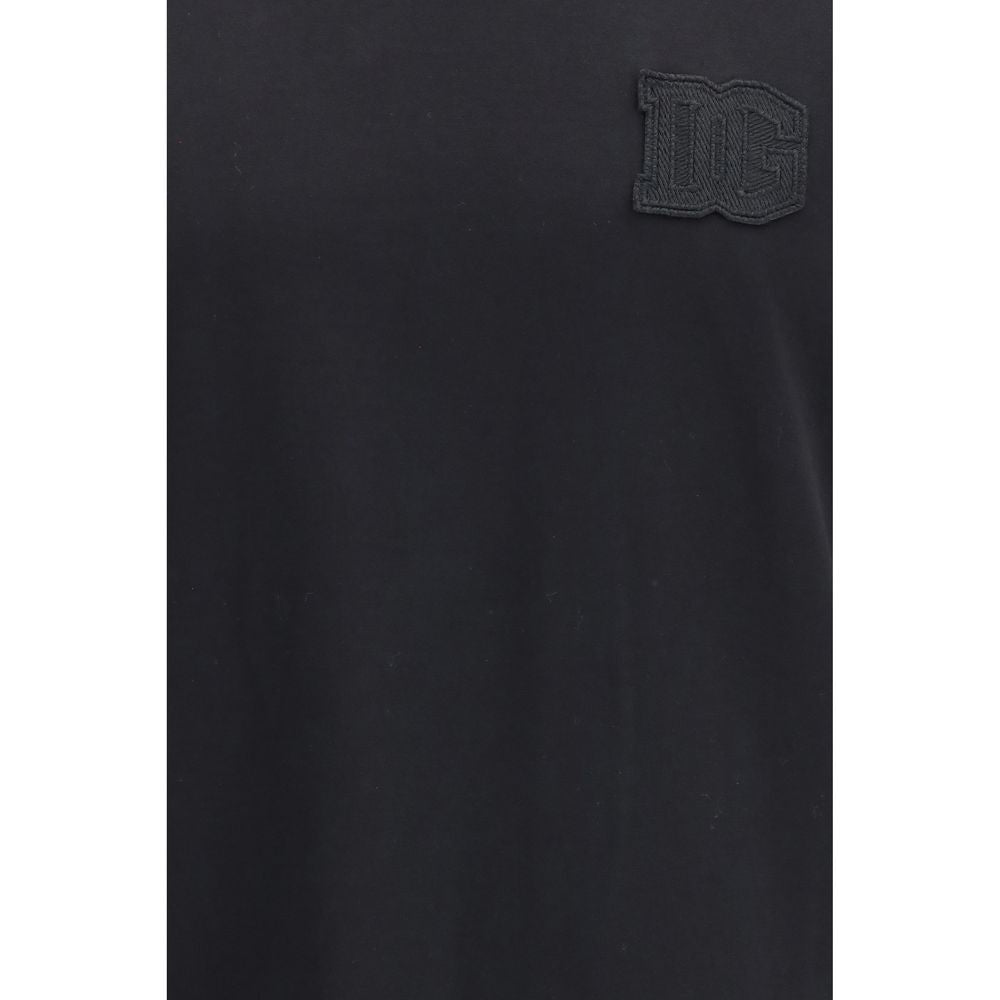 Dolce & Gabbana Schwarzes Baumwoll-T-Shirt