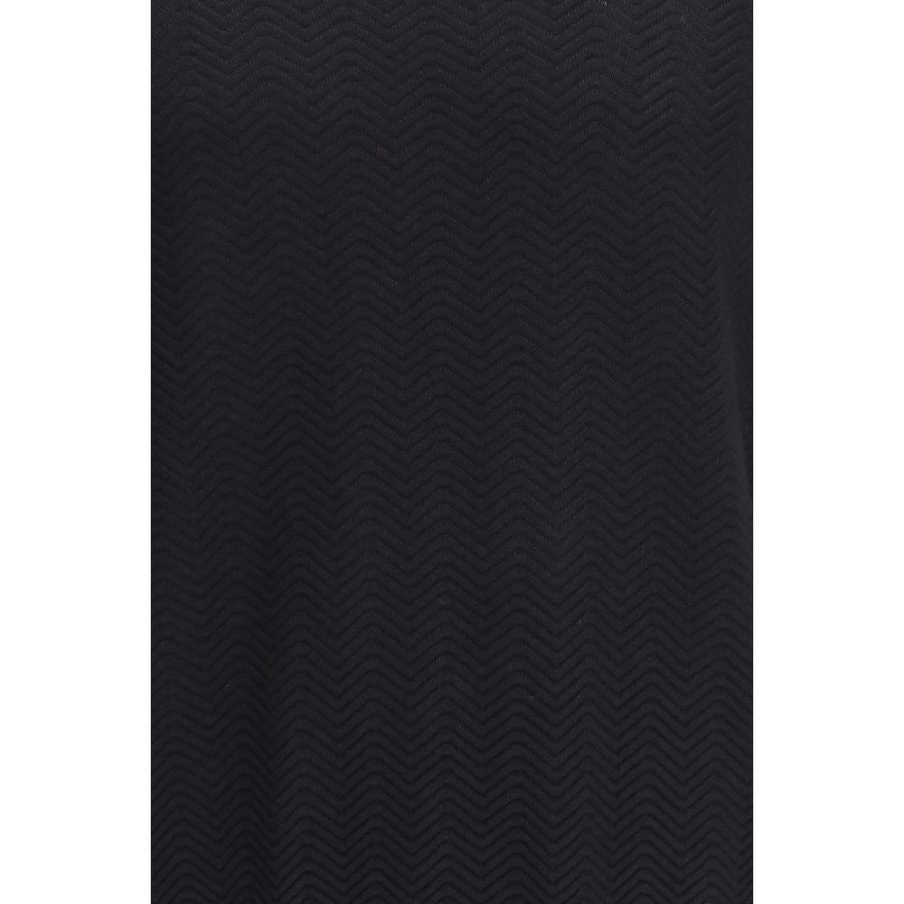 Giorgio Armani Schwarzer Seidenpullover
