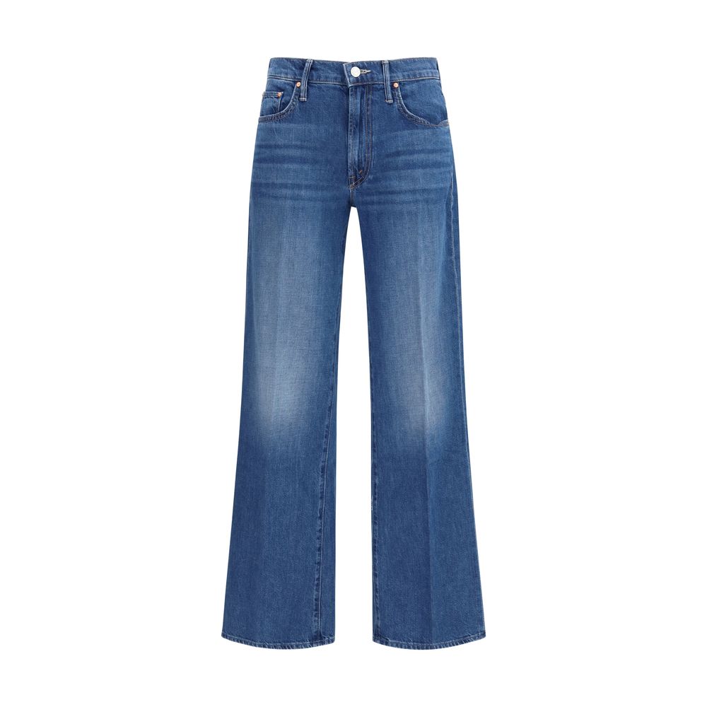 Mother Denim Blaue Baumwolljeans im Relaxed Fit