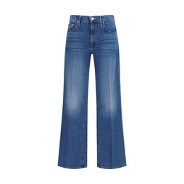 Mother Denim Blaue Baumwolljeans im Relaxed Fit