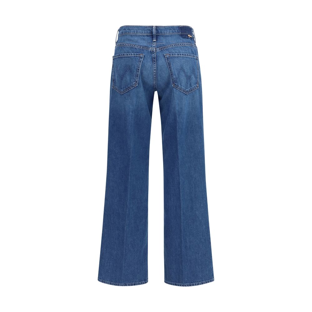 Mother Denim Blaue Baumwolljeans im Relaxed Fit