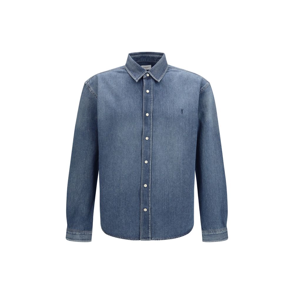 Saint Laurent Blaues Denim-Hemd