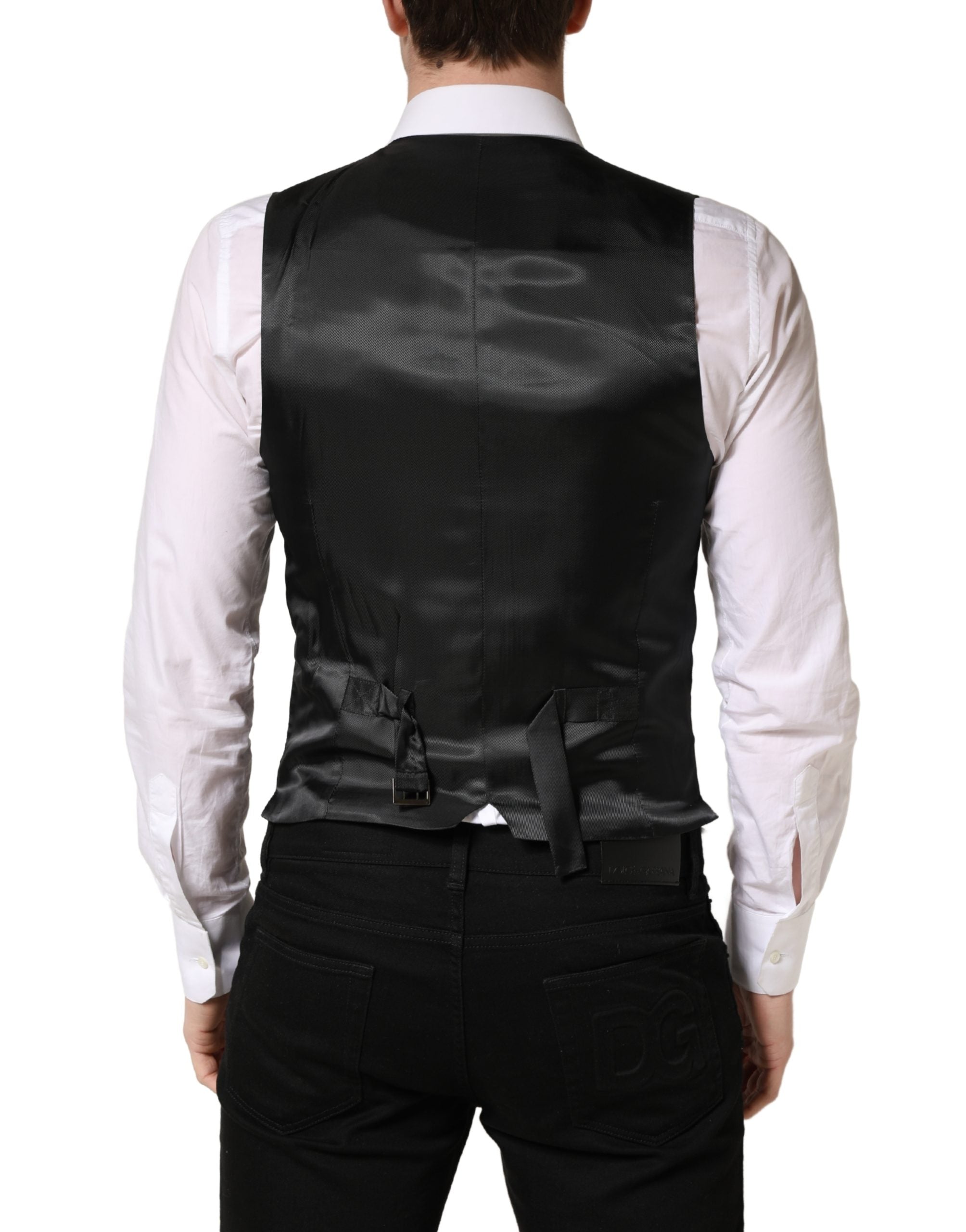 Dolce & Gabbana Dunkelgrauer Wollweste für Damen
