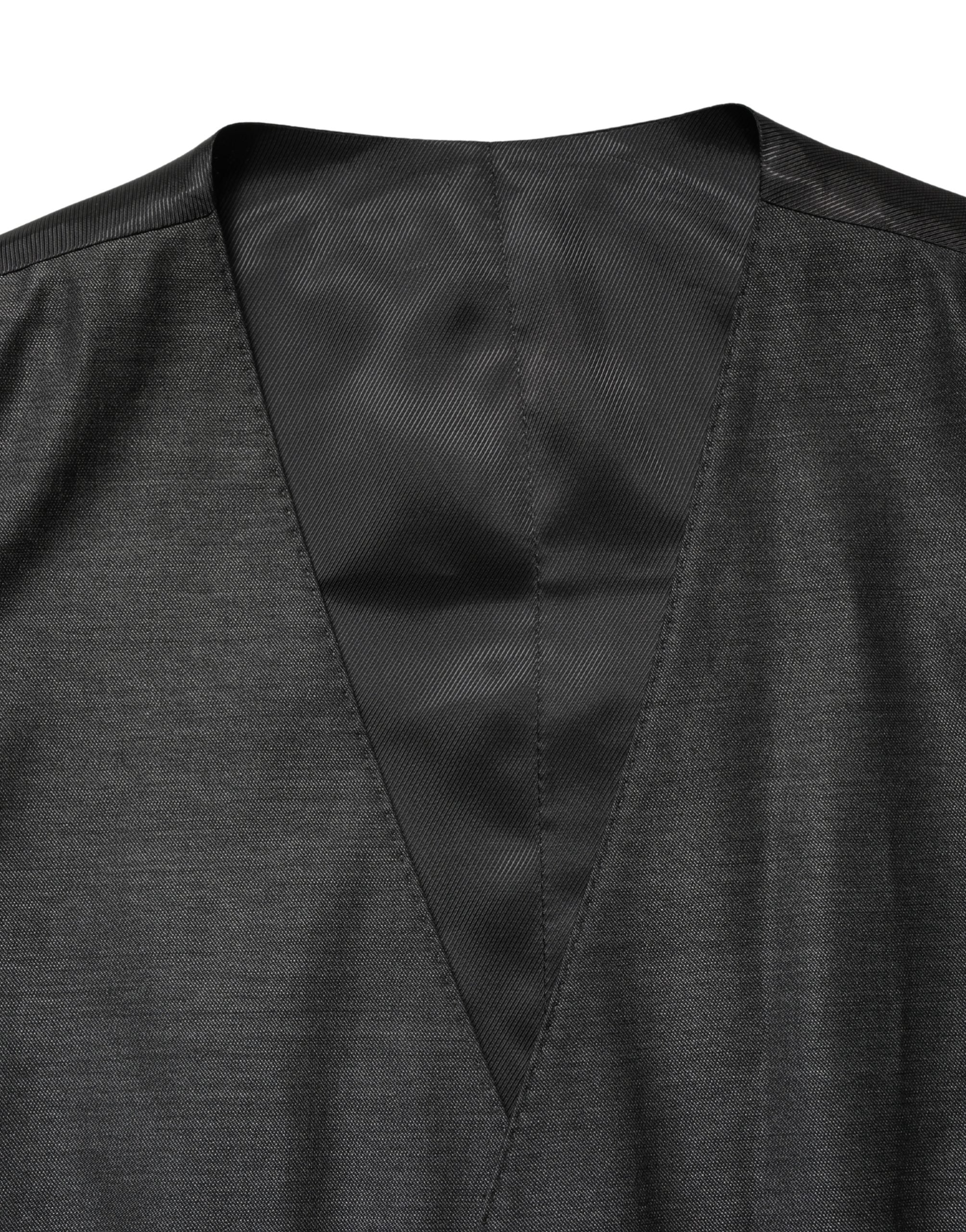Dolce & Gabbana Dunkelgrauer Wollweste für Damen