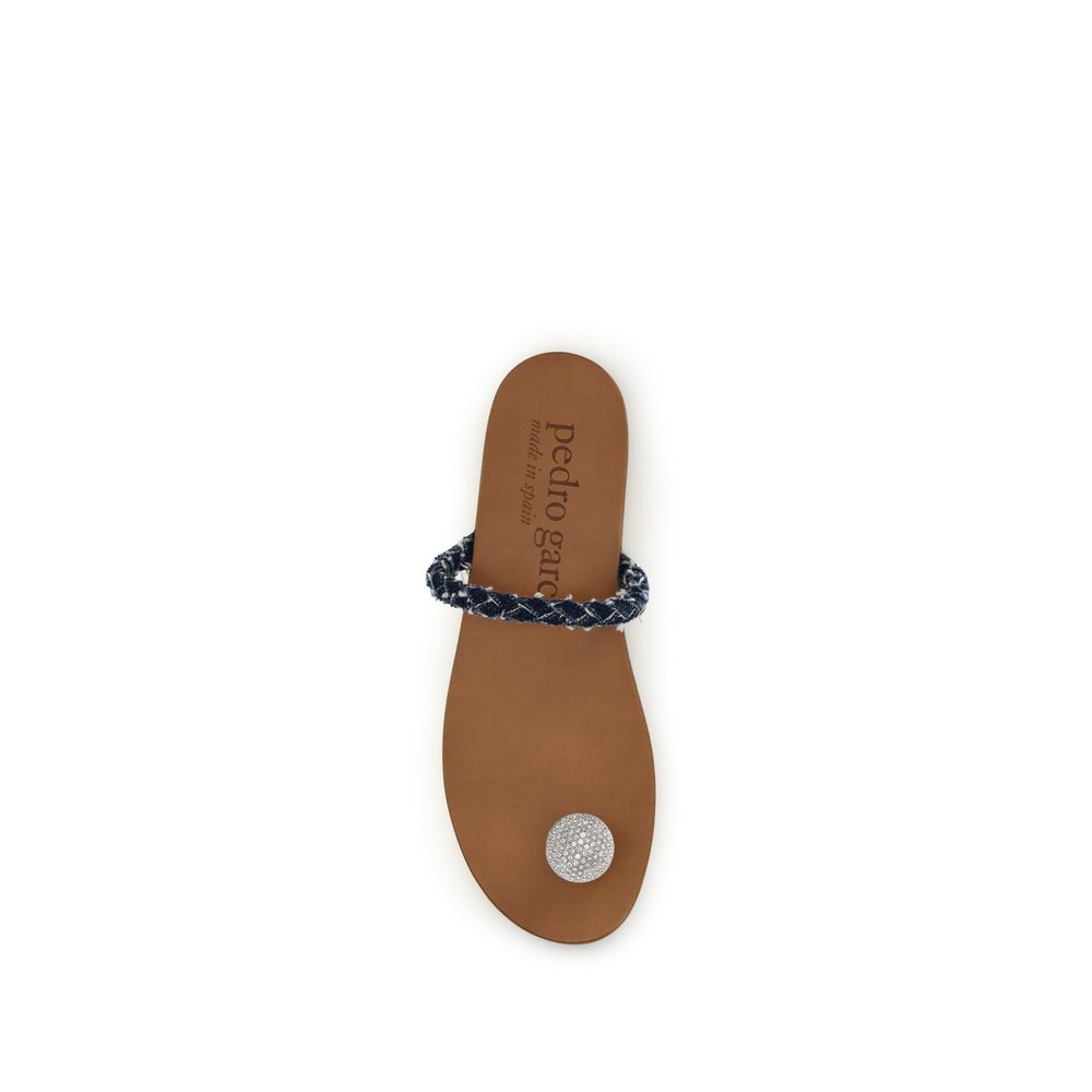 Pedro García Braune Sandalen aus Kalbsleder Bos Taurus