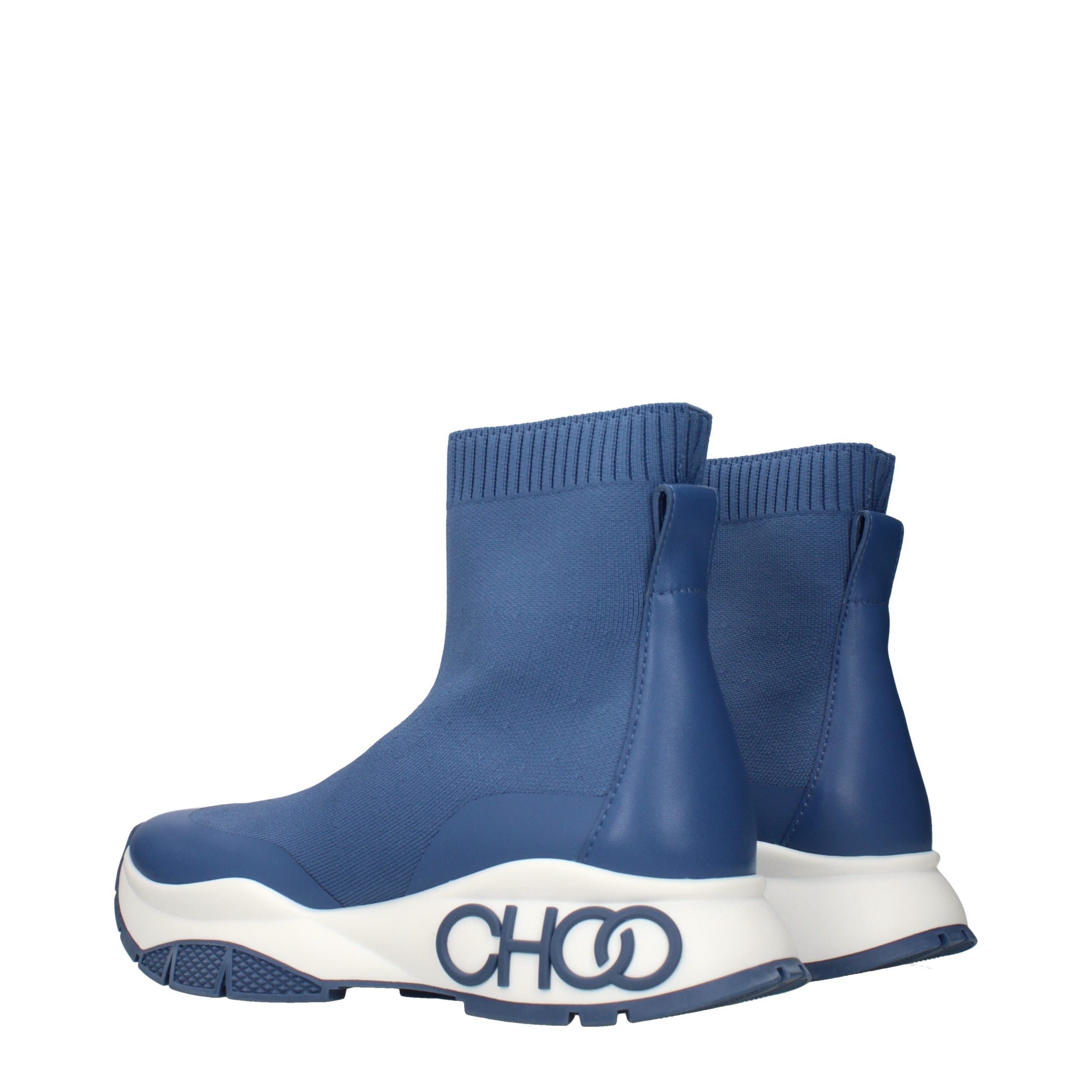 Jimmy Choo Blaue Ankle Boots aus Stoff