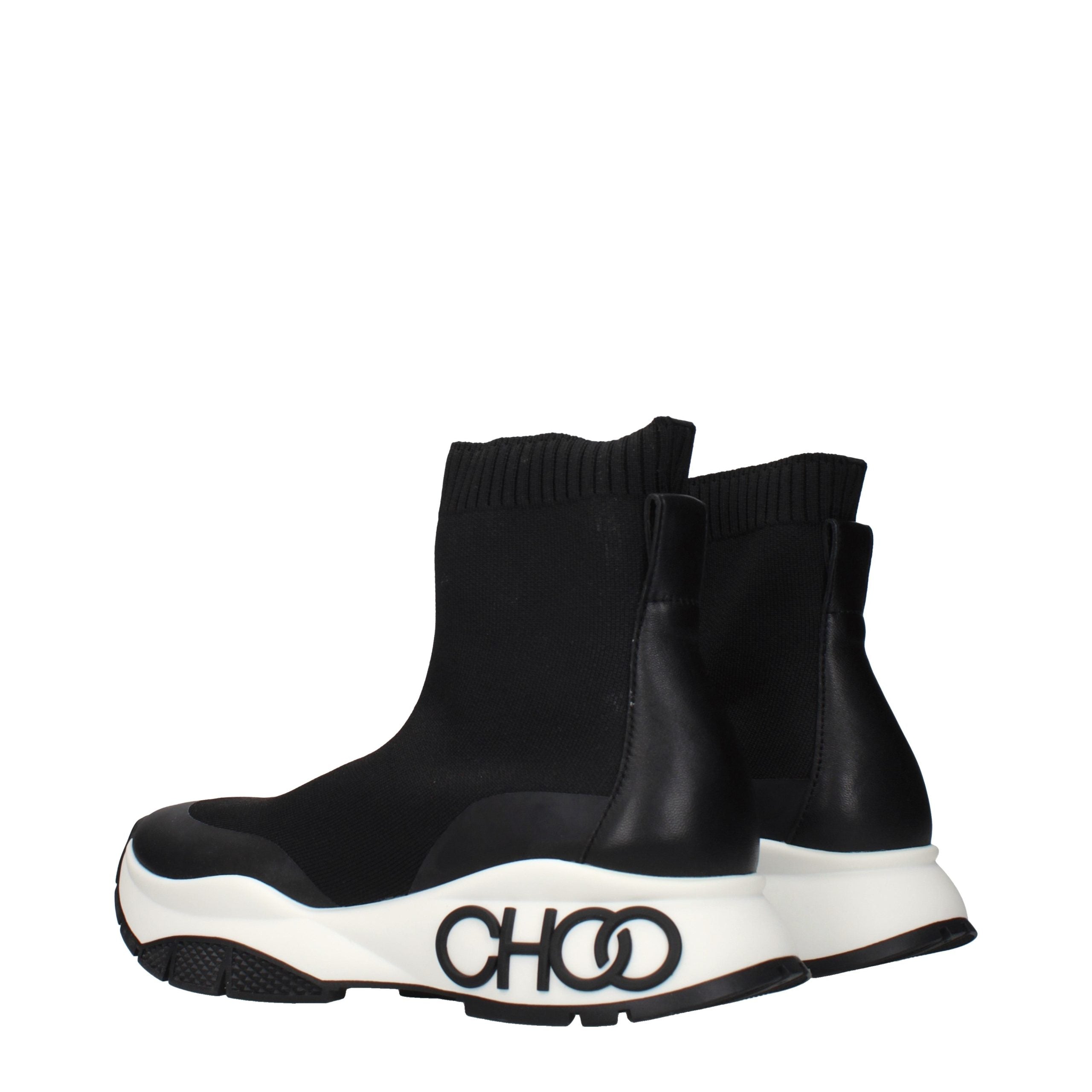 Jimmy Choo Schwarze Stiefeletten aus Stoff