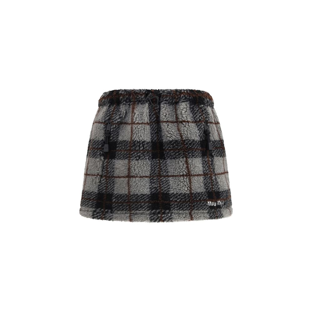 Miu Miu Mehrfarbiger Minirock aus Nylon