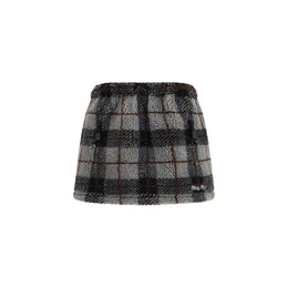 Miu Miu Mehrfarbiger Minirock aus Nylon